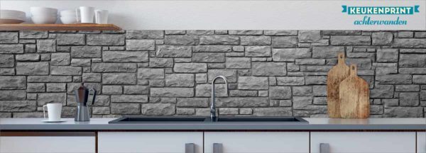 grey-stone-wall-keukenprint